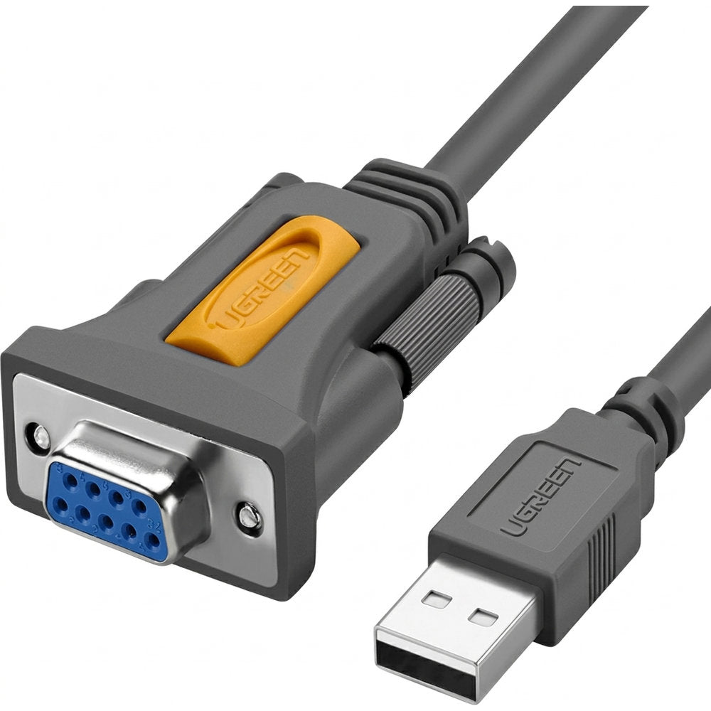 Kabel USB-A auf DB9 RS-232, 1.5 m, Ugreen CR104, Grau