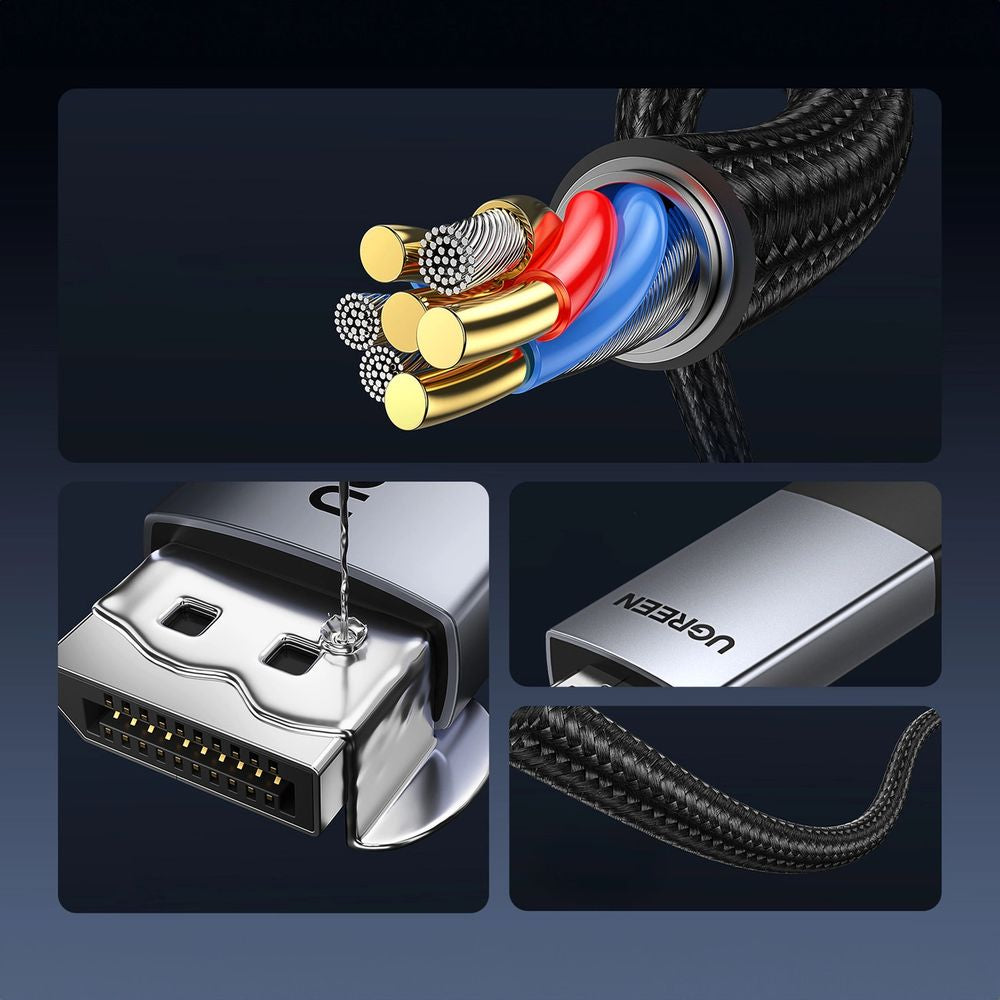 Kabel Ugreen DP119 DisplayPort / HDMI 1m, Grau