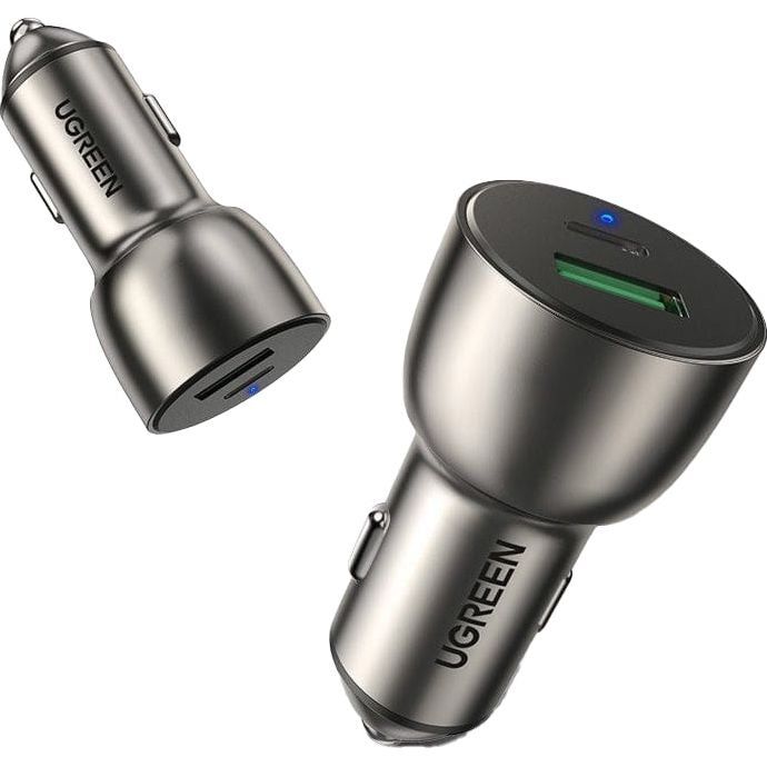 Autoladegerät Ugreen CD213 36W, USB-C / USB-A, QC 3.0, Grau