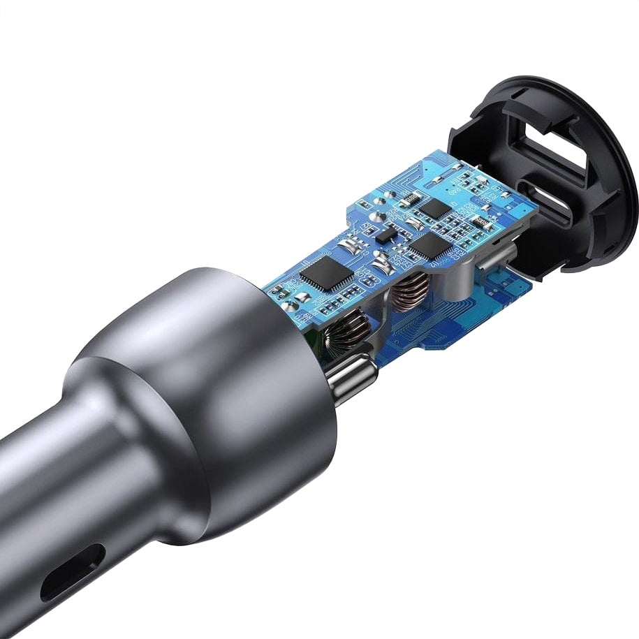 Autoladegerät Ugreen CD213 36W, USB-C / USB-A, QC 3.0, Grau