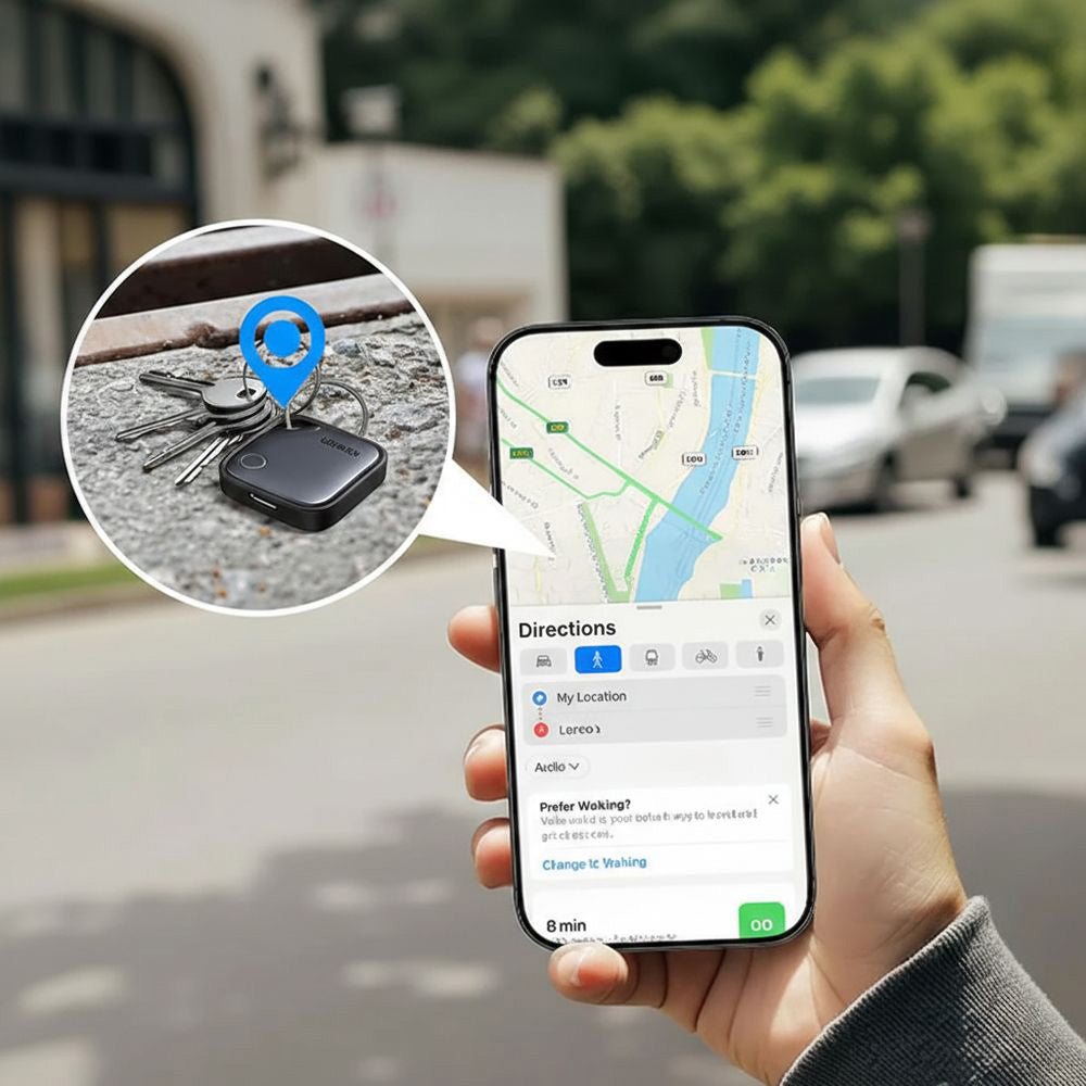 Bluetooth-Ortungsgerät / Tracker auf Bluetooth für Apple My Find, Ugreen Finder 2 CM919, 2 Stück, Schwarz