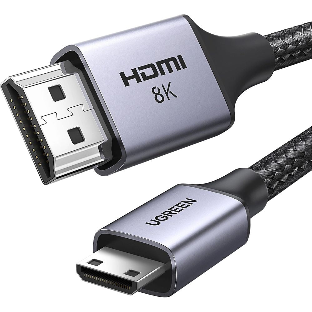 Kabel mini HDMI zu HDMI, 8k, 1 m, Ugreen HD163, Grau