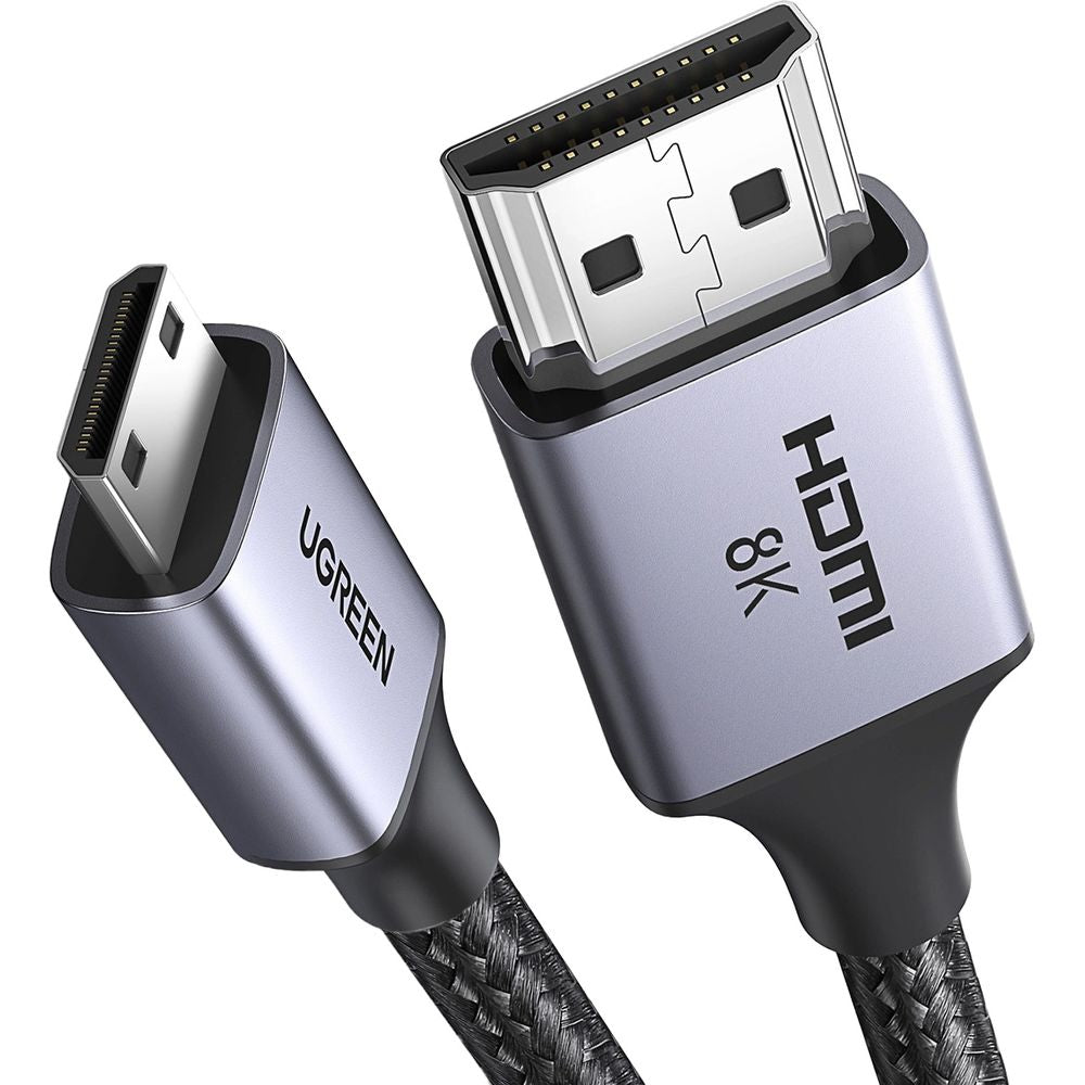 Kabel mini HDMI zu HDMI, 8k, 1 m, Ugreen HD163, Grau