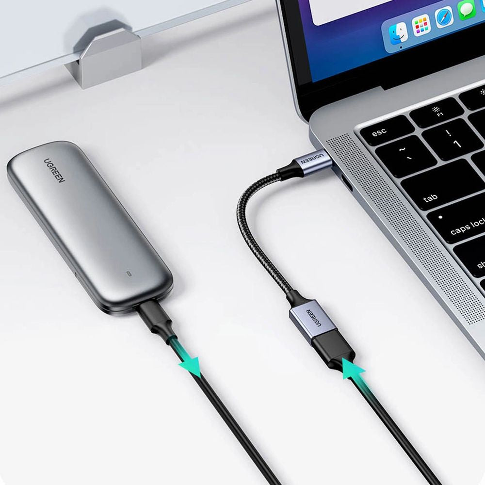 Ugreen OTG Adapter/Adapter 15cm USB-C (Stecker) auf USB-A (Buchse), Schwarz