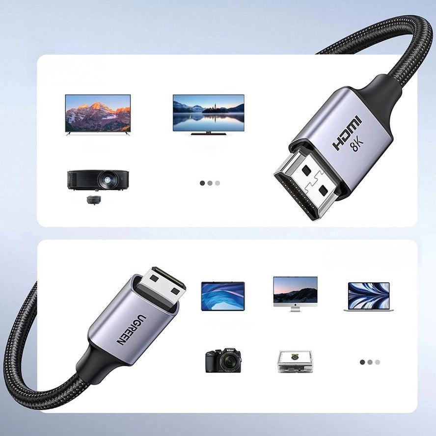 Kabel Ugreen HD163 mini HDMI - HDMI, 8k, 2m, Schwarz