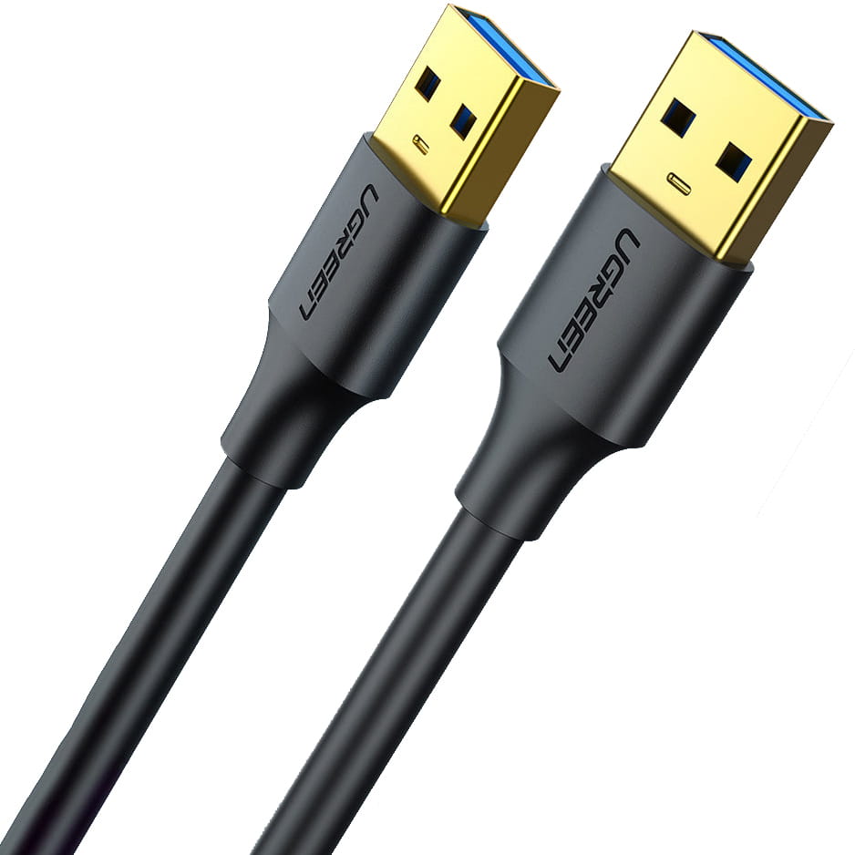 Kabel Ugreen USB 3.0 / USB-A (Typ A Stecker), 5 Gbps, 3 m, Schwarz