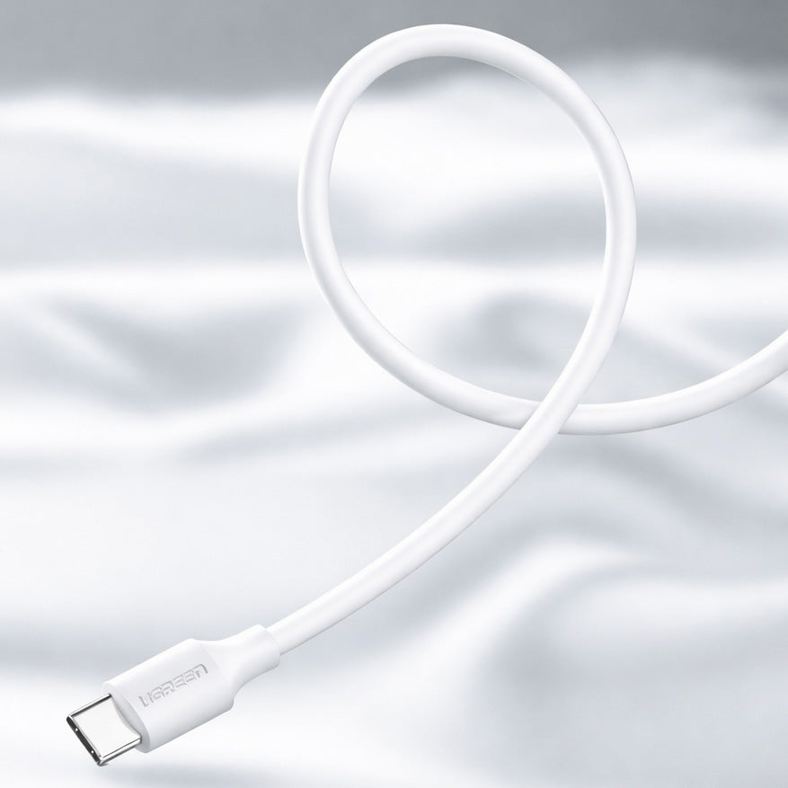 Kabel USB-A zu USB-C, Ugreen US287, QC 3.0, 3A, 0,25 m, Weiß