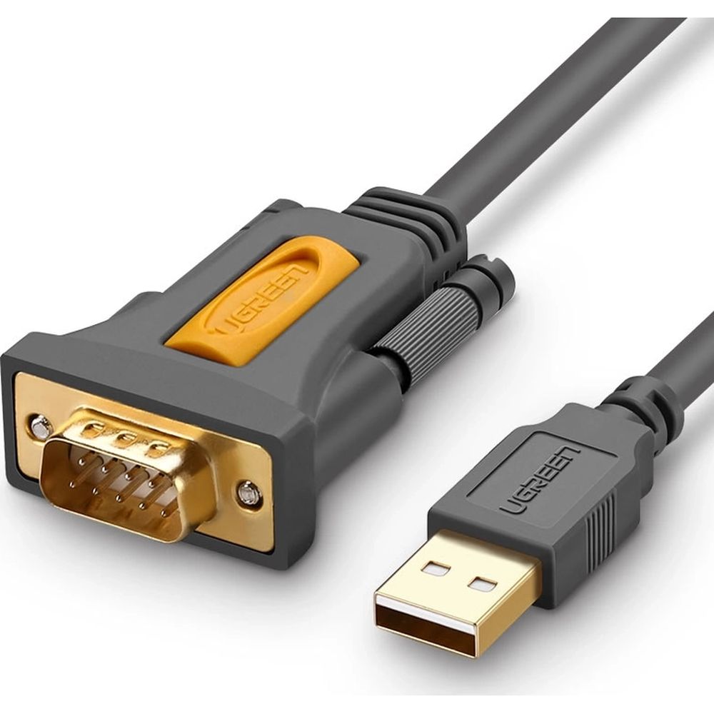 Adapter/Kabel Ugreen CR104 USB-A auf DB9 RS-232, 1,5 m, Grau