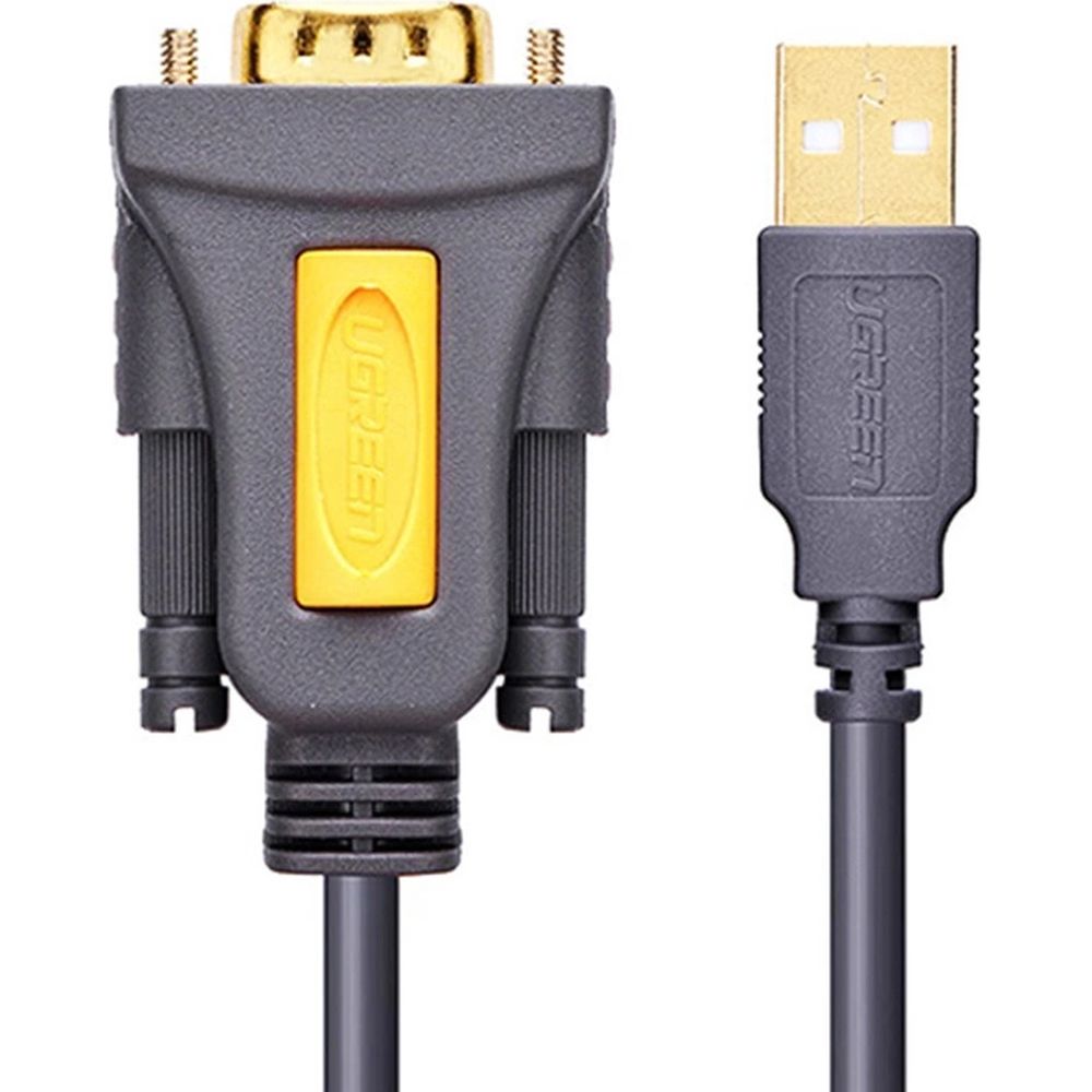 Adapter/Kabel Ugreen CR104 USB-A auf DB9 RS-232, 1,5 m, Grau