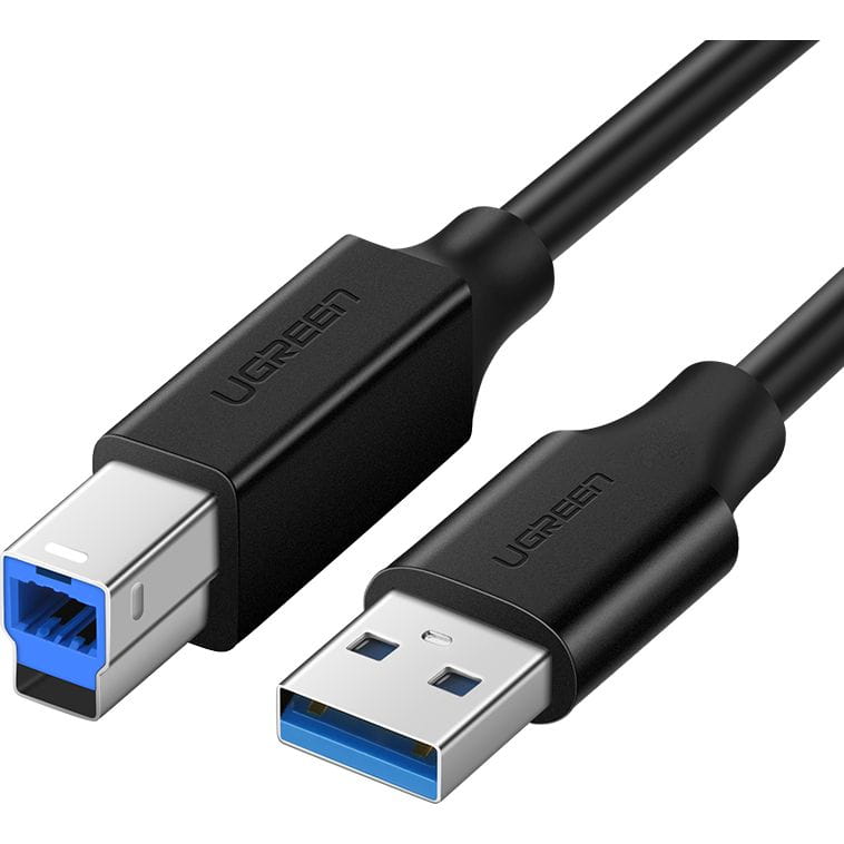 Druckerkabel USB (Stecker) auf USB Typ B (Stecker), Ugreen US210, 2 m, Schwarz