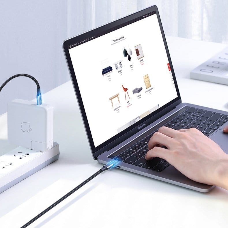 Kabel Ugreen USB-C zu USB-C, 100W, QC, PD, FCP, 5A, 1m, Grau