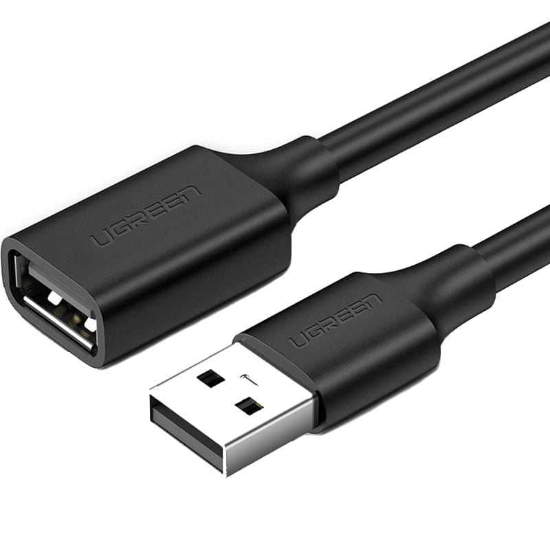 Adapterkabel USB (Buchse) - USB (Stecker), Ugreen 2.0 480Mb/s, 3 m, Schwarz