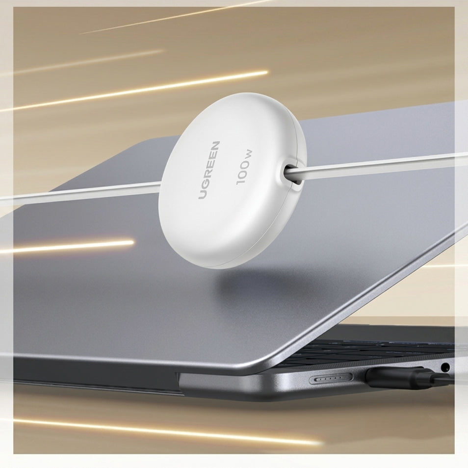 Einziehbares Kabel USB-C zu USB-C, 100W PD, Ugreen L531 Nexode, 1 m, Weiß