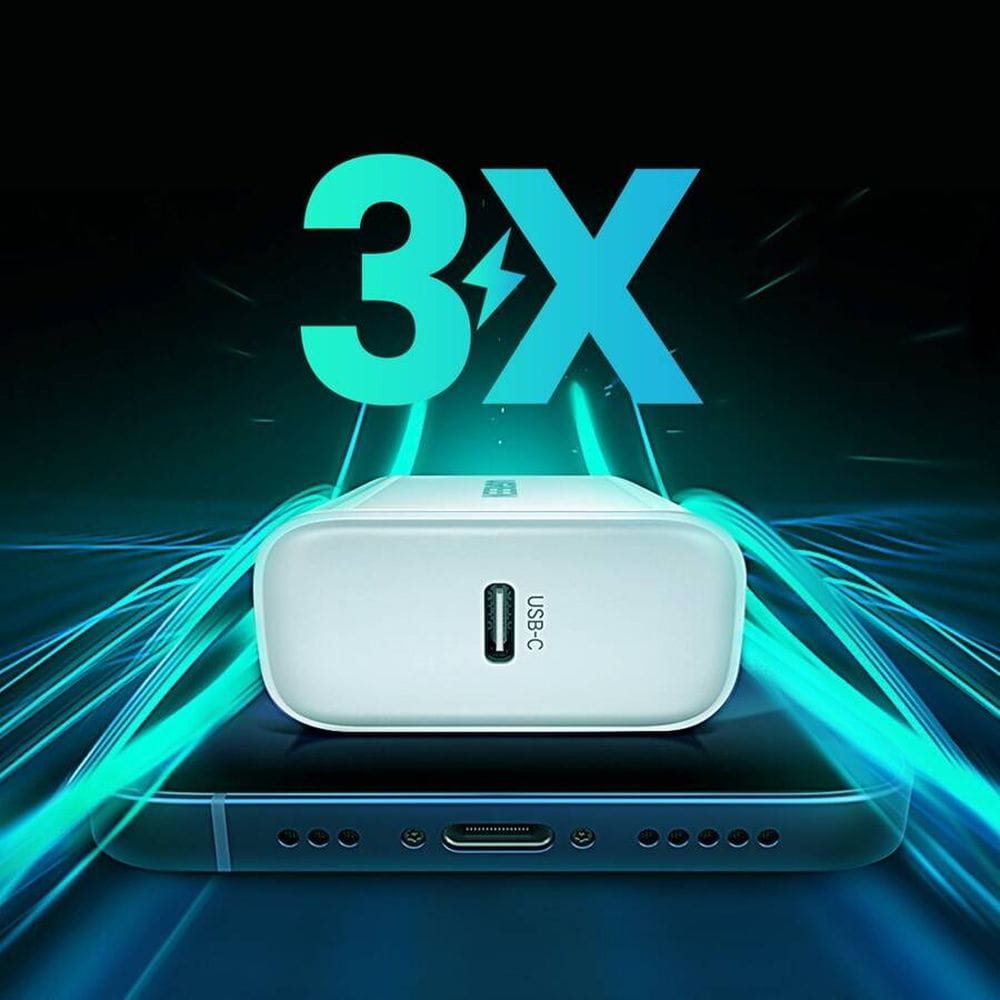 Schnell-Ladegerät, Ugreen USB-C, QC 4.0, PD 20W, Weiß