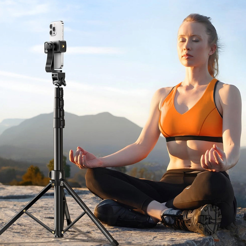 Halterung, Stab, Stativ mit Fernbedienung, 1,8m, Ugreen LP680 Selfie Stick Tripod Bluetooth, Schwarz