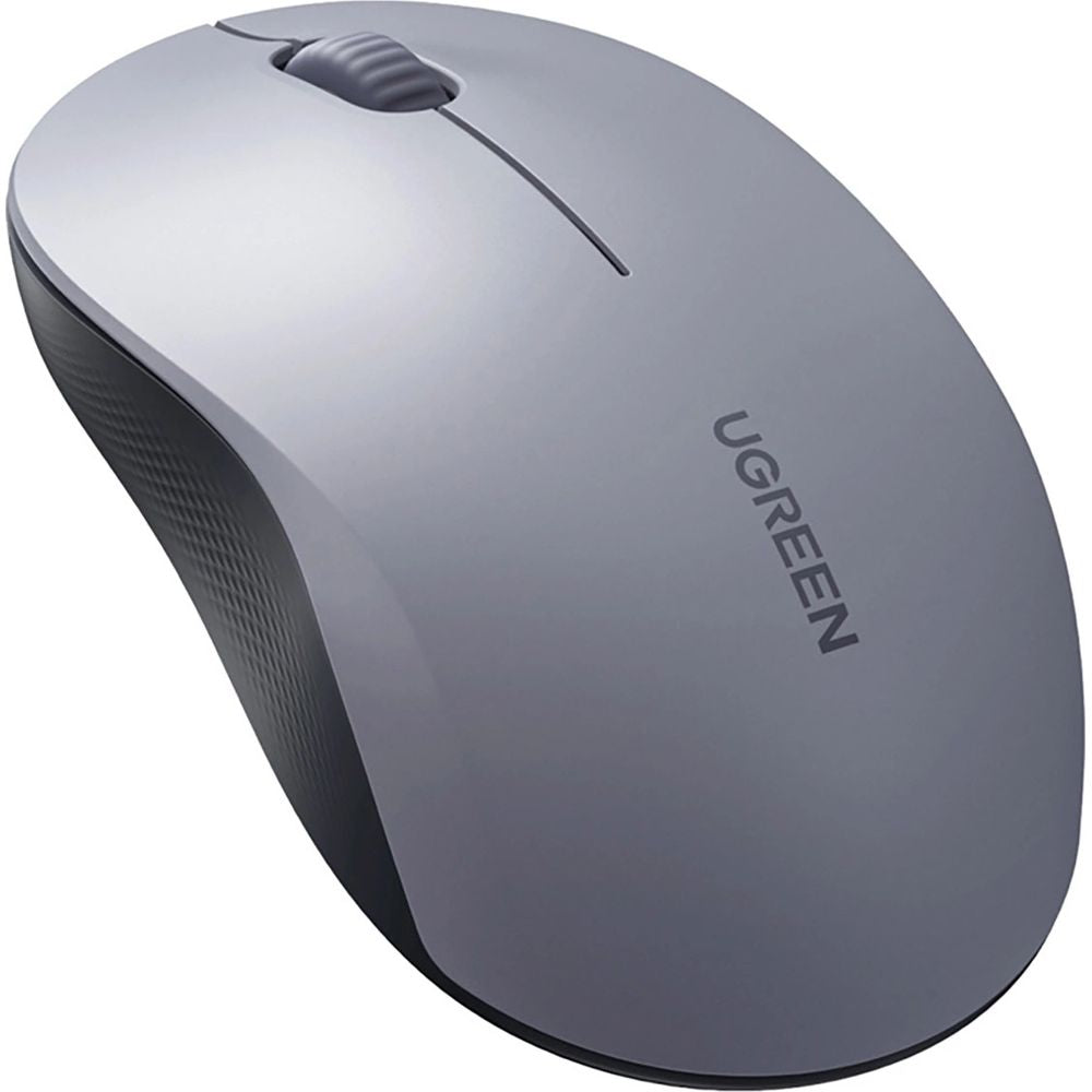 Kabellose Maus, Bluetooth 5.4, 2.4 GHz USB-A, 4000 DPI, Ugreen M331, Grau