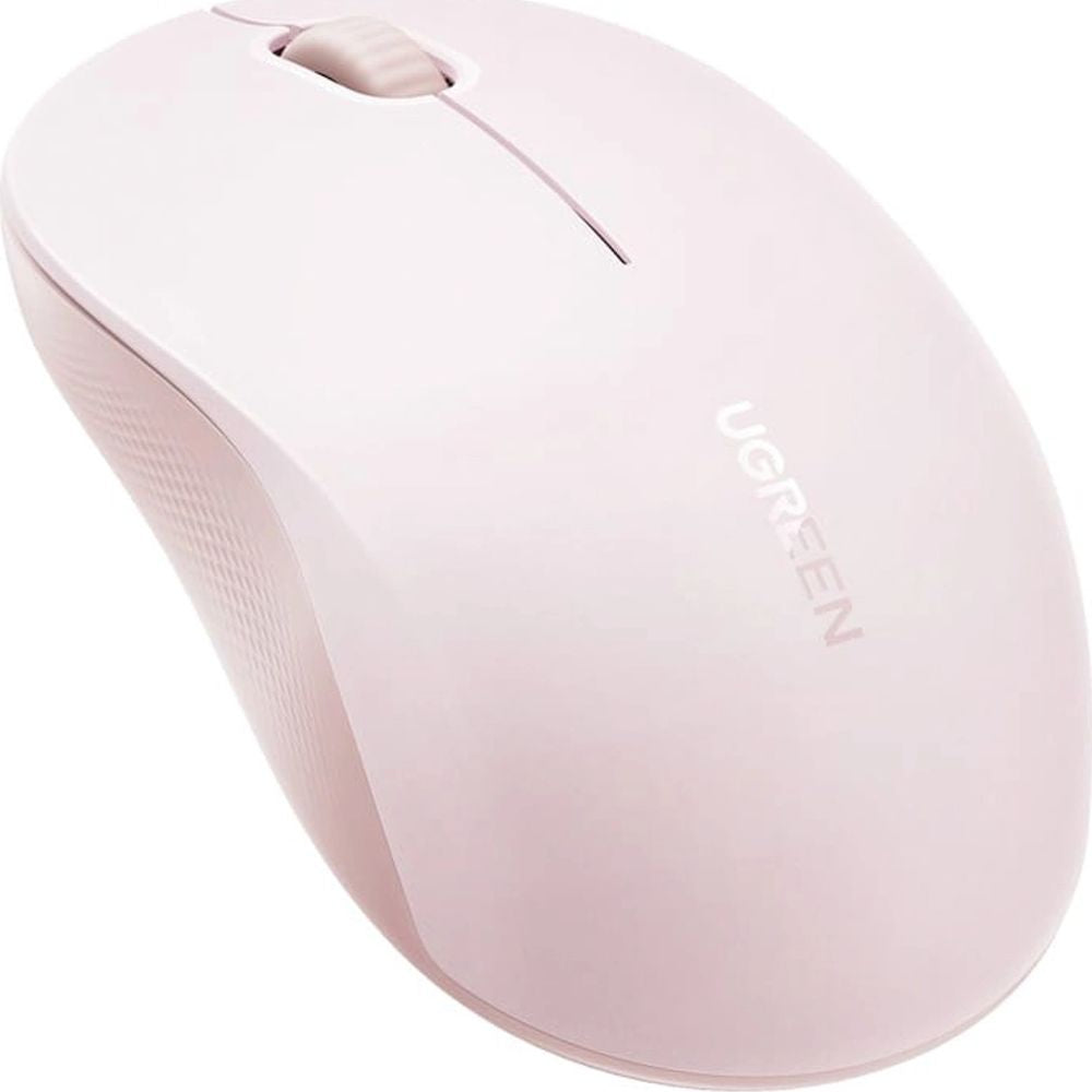 Kabellose Maus, Bluetooth 5.4, 2.4 GHz USB-A, 4000 DPI, Ugreen M331, Rosa