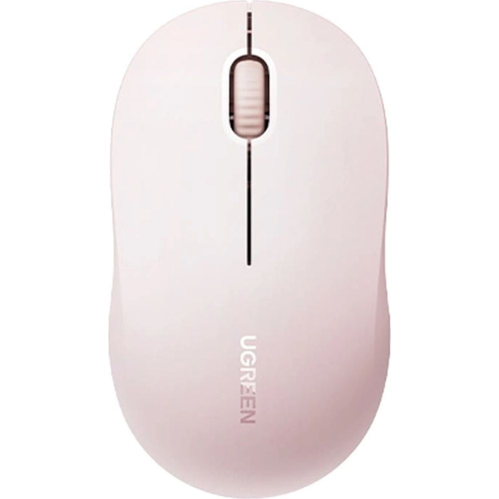 Kabellose Maus, Bluetooth 5.4, 2.4 GHz USB-A, 4000 DPI, Ugreen M331, Rosa