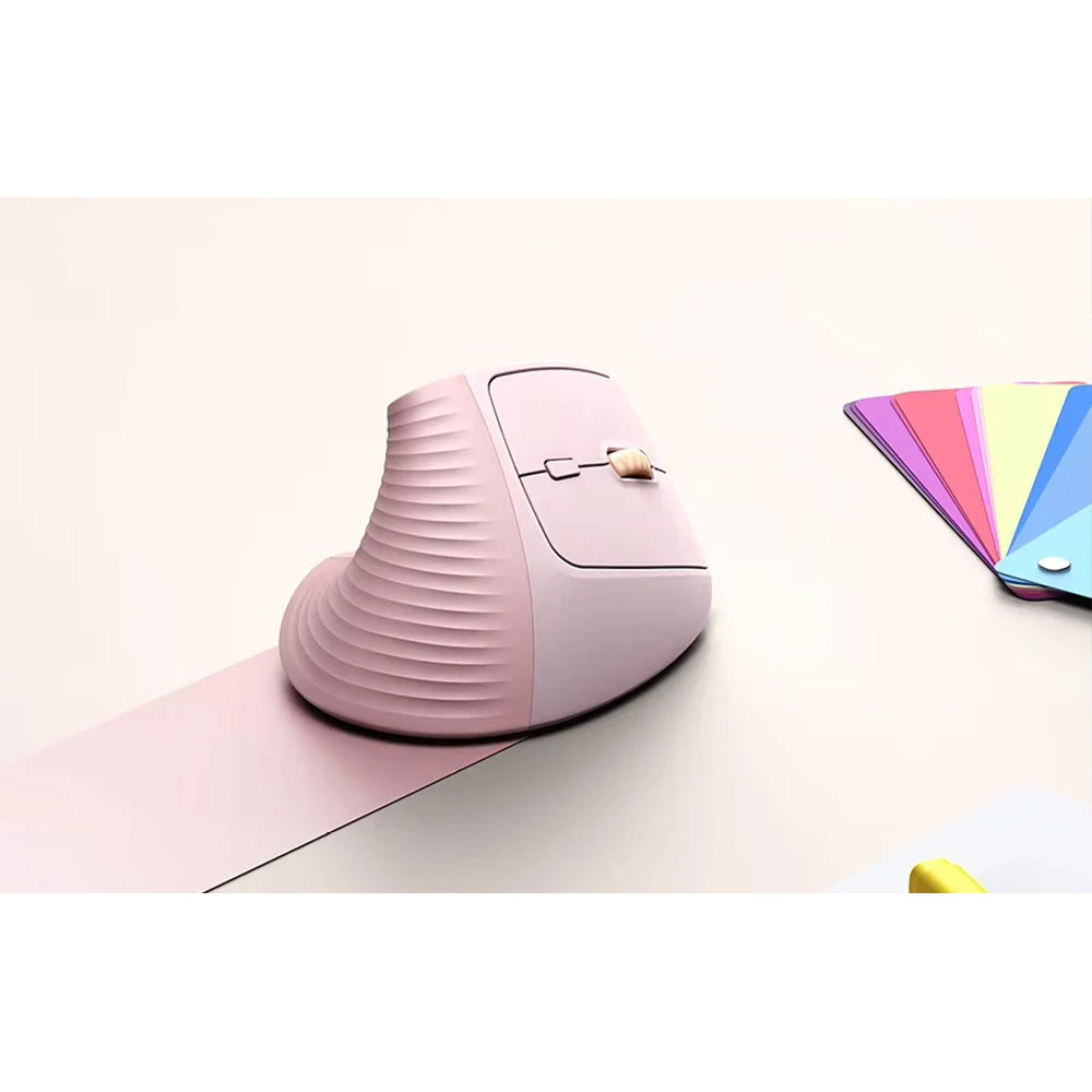 Ergonomische kabellose Maus, Ugreen M571, 2.4 GHz USB, Rosa