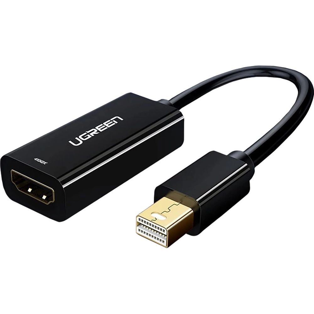 Adapter Mini DisplayPort Thunderbolt 2.0 (Stecker) zu HDMI (Buchse), 0,25 m, Ugreen MD112, Schwarz
