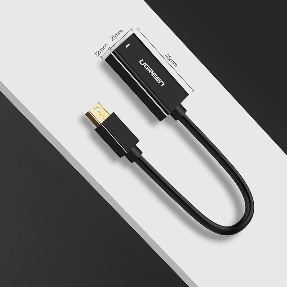 Adapter Mini DisplayPort Thunderbolt 2.0 (Stecker) zu HDMI (Buchse), 0,25 m, Ugreen MD112, Schwarz