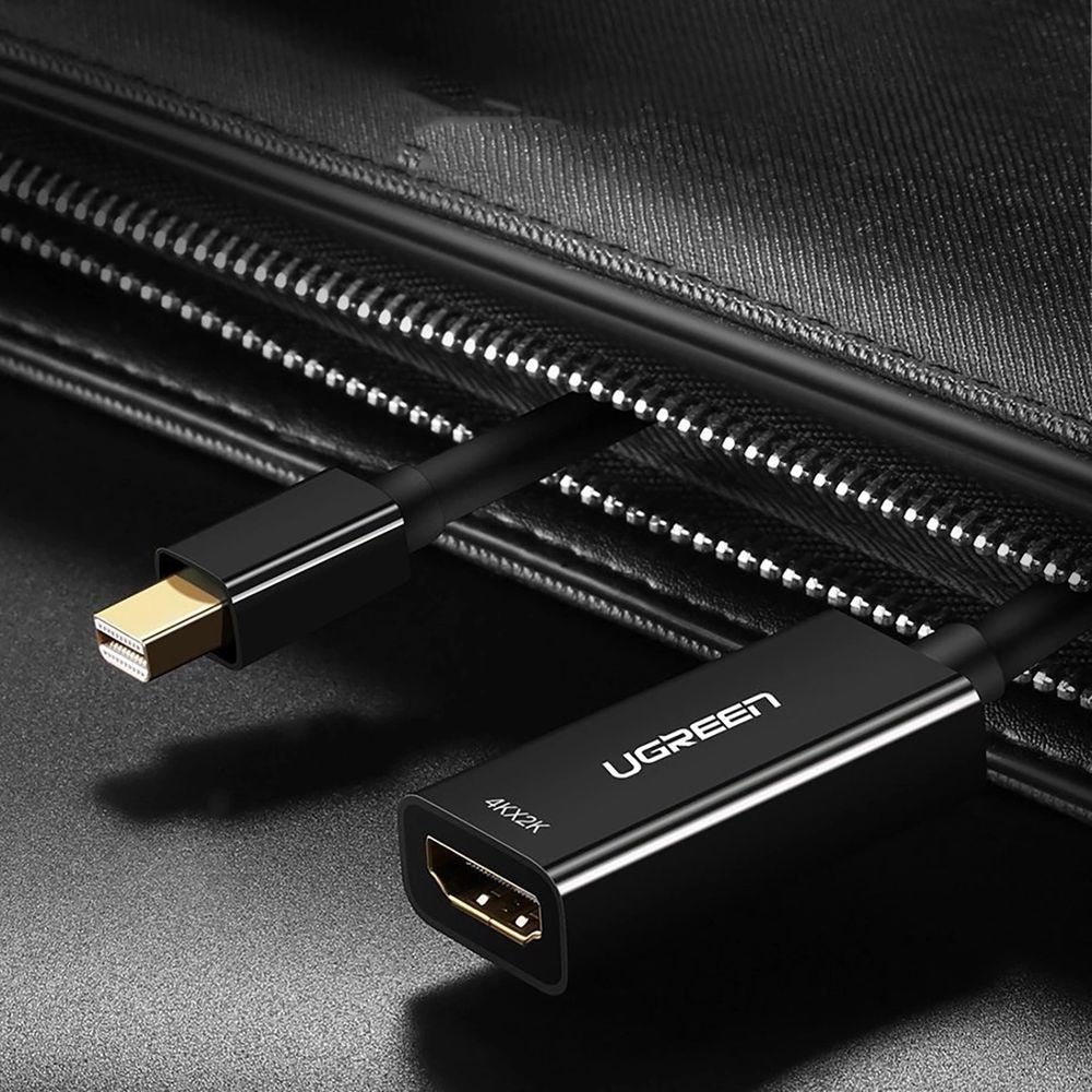 Adapter Mini DisplayPort Thunderbolt 2.0 (Stecker) zu HDMI (Buchse), 0,25 m, Ugreen MD112, Schwarz