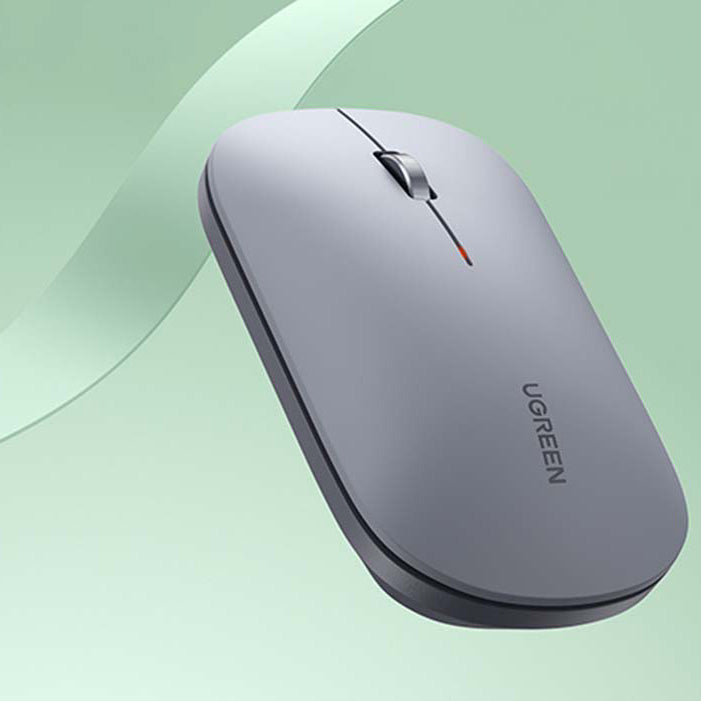 Kabellose optische Maus, Ugreen MU001 Portable Wireless Mouse, USB 2.4GHz, Grau