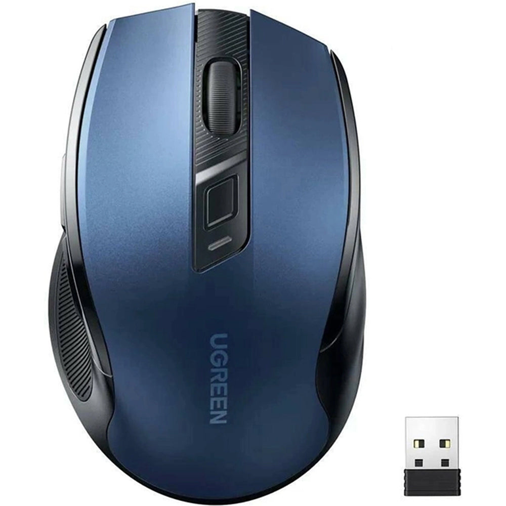 Kabellose Maus Ugreen MU006, Bluetooth 5.0, 2.4 GHz USB-A, 4000 DPI, Blau