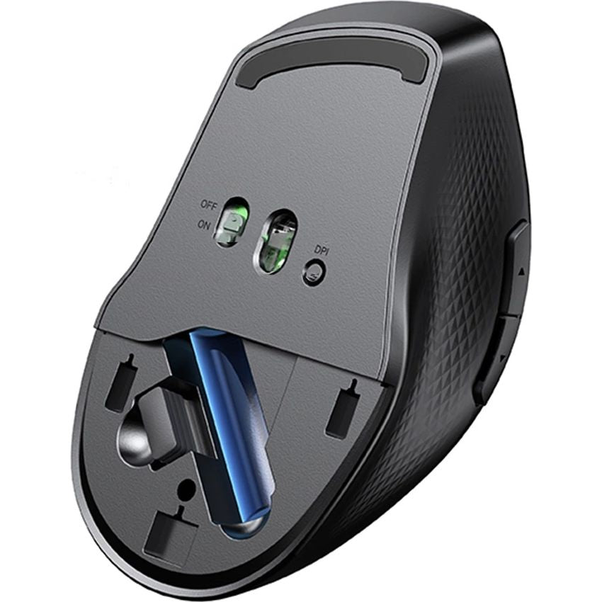 Kabellose ergonomische Maus, Ugreen MU101 Ergonomic Wireless Mouse, USB 2.4GHz, Bluetooth, Blau