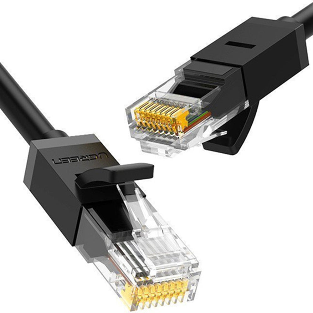 LAN Ethernet Netzwerkkabel RJ45 Cat 6 U/UTP, 1 Gbps, 25 m, Ugreen NW102, Schwarz