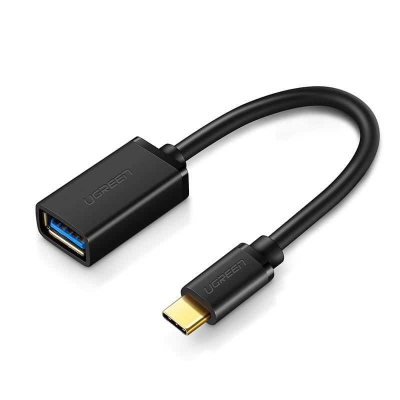 Kabel/ Adapter Ugreen OTG USB-A Buchse 3.0 zu USB-C Stecker, Schwarz