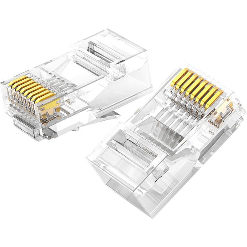 Stecker RJ45, Cat 6, Ugreen, 100 Stück, Transparent