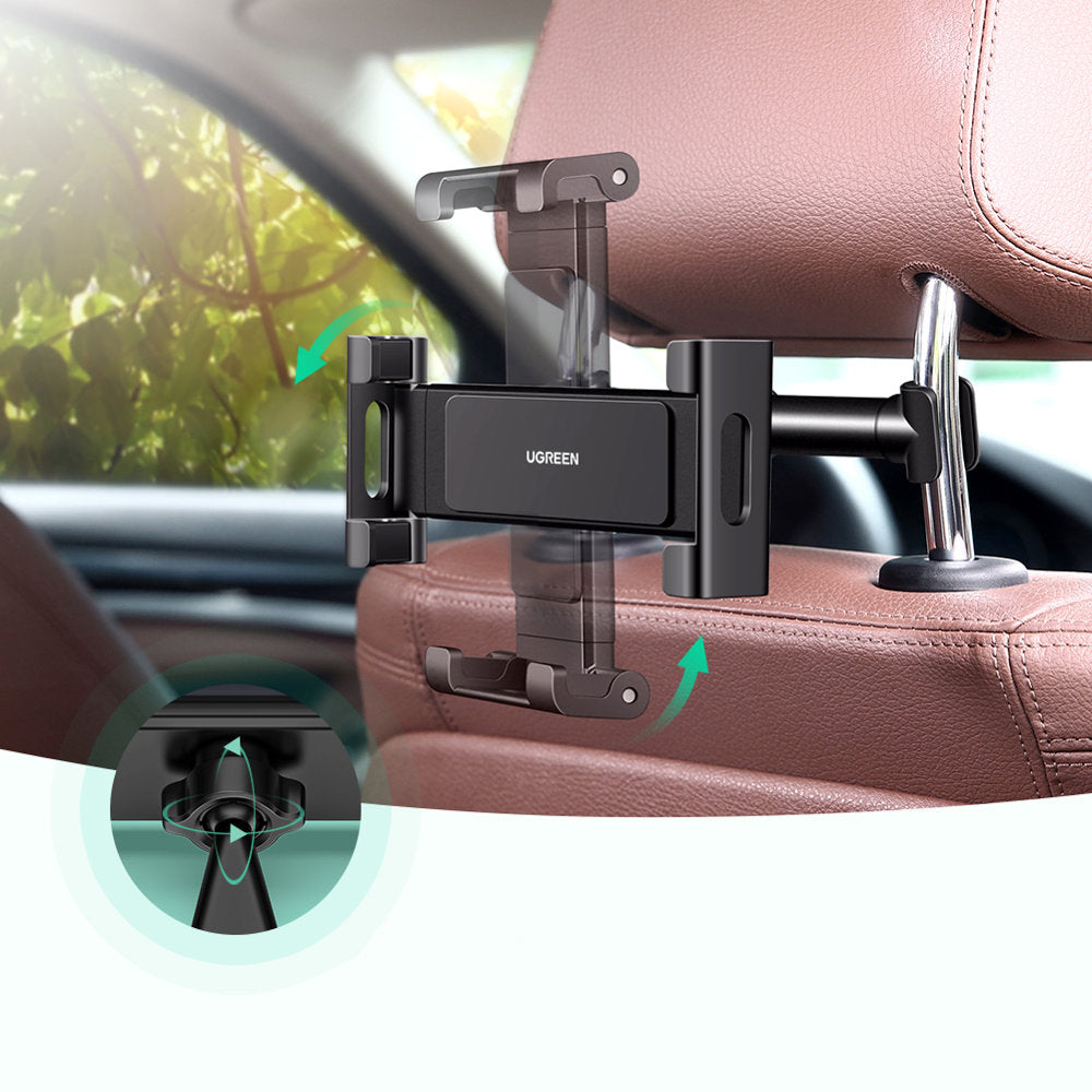 Auto-Kopfstützenhalter für Telefon und Tablet Ugreen LP160, Schwarz