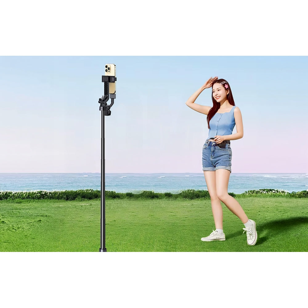 Halterung, Stab, 4-Bein-Stativ mit Fernbedienung, 1,7m, Ugreen P849 Selfie Stick Bluetooth, Schwarz
