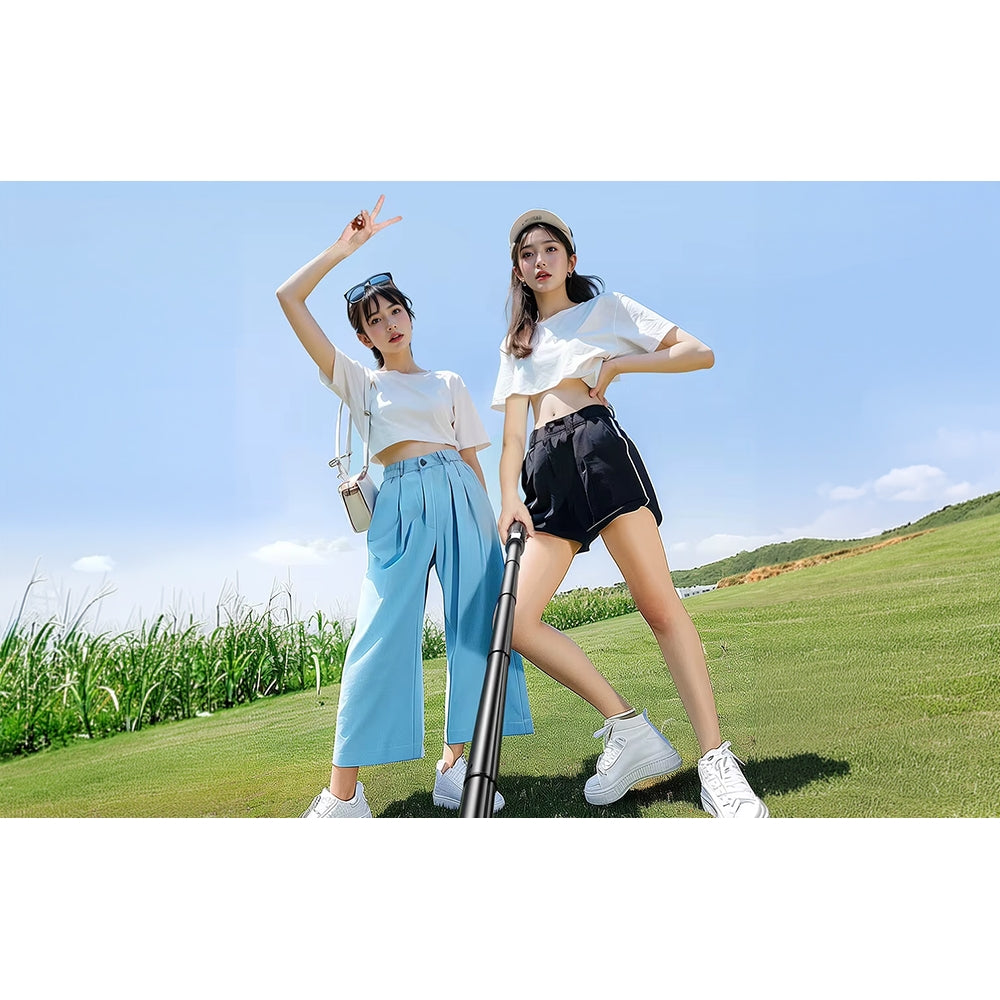 Halterung, Stab, 4-Bein-Stativ mit Fernbedienung, 1,7m, Ugreen P849 Selfie Stick Bluetooth, Schwarz