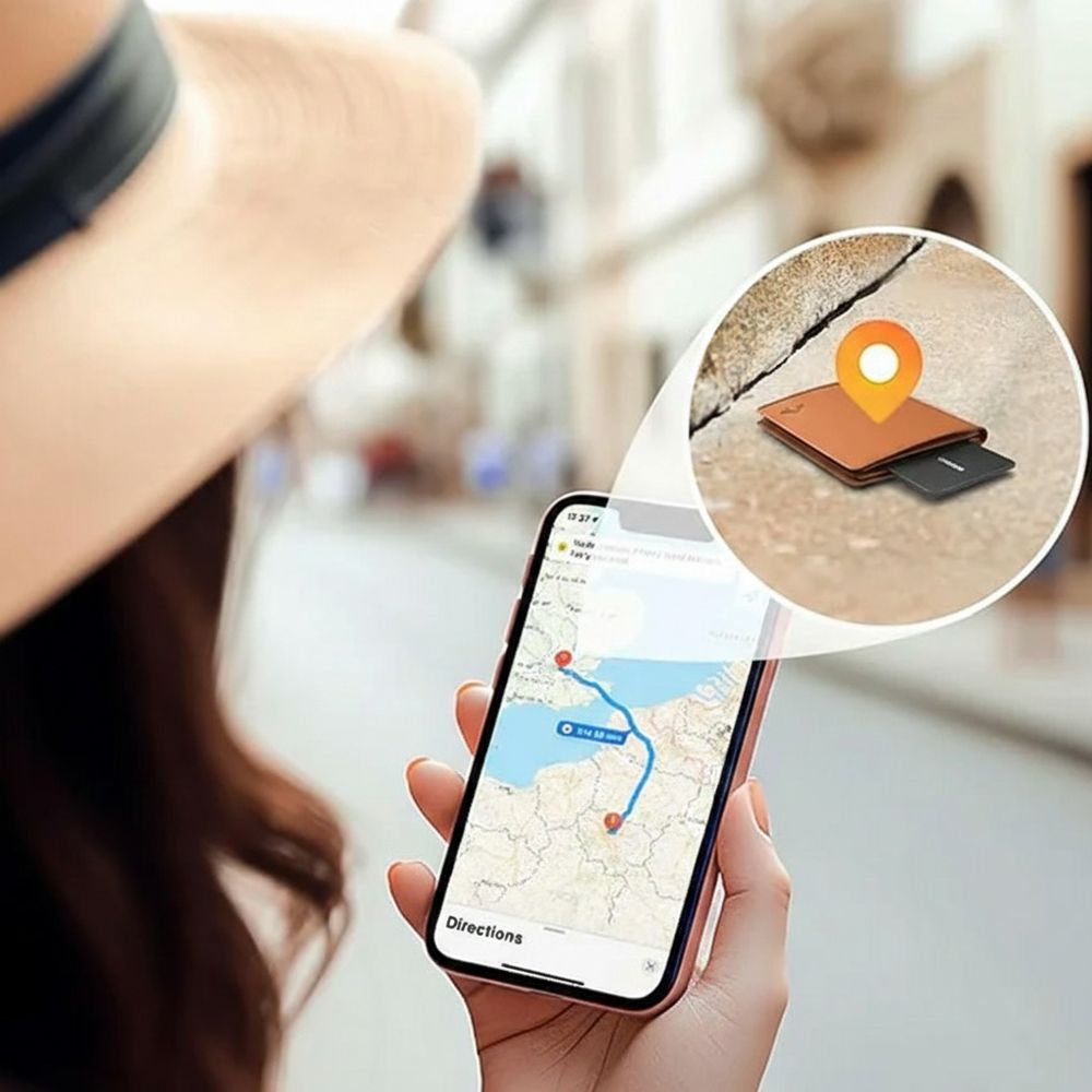 Bluetooth-Ortungsgerät / Tracker auf Bluetooth, Karte für Apple My Find, Ugreen Smart Finder CM817, Schwarz