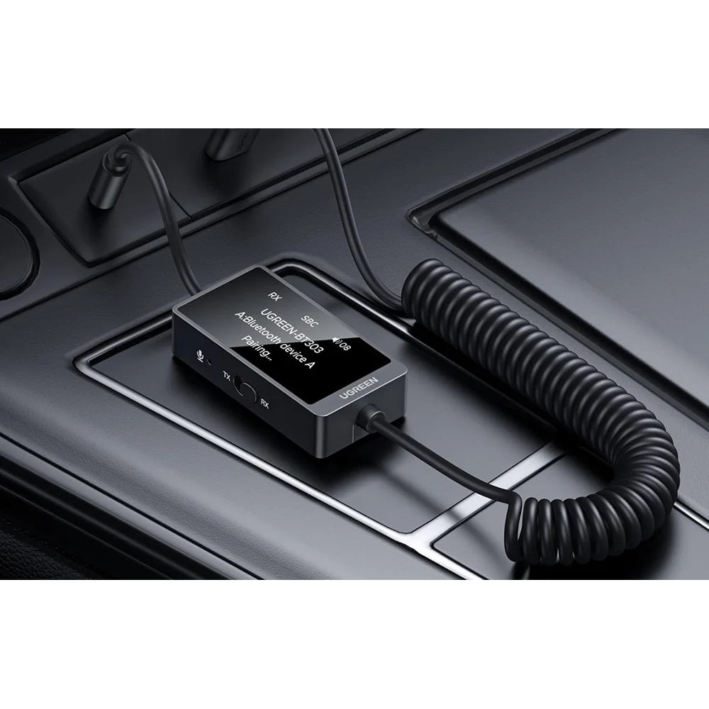 Bluetooth-Transmitter/Receiver 5.4 mit 3.5 mm Klinke AUX TX/RX, Ugreen BT303, Schwarz