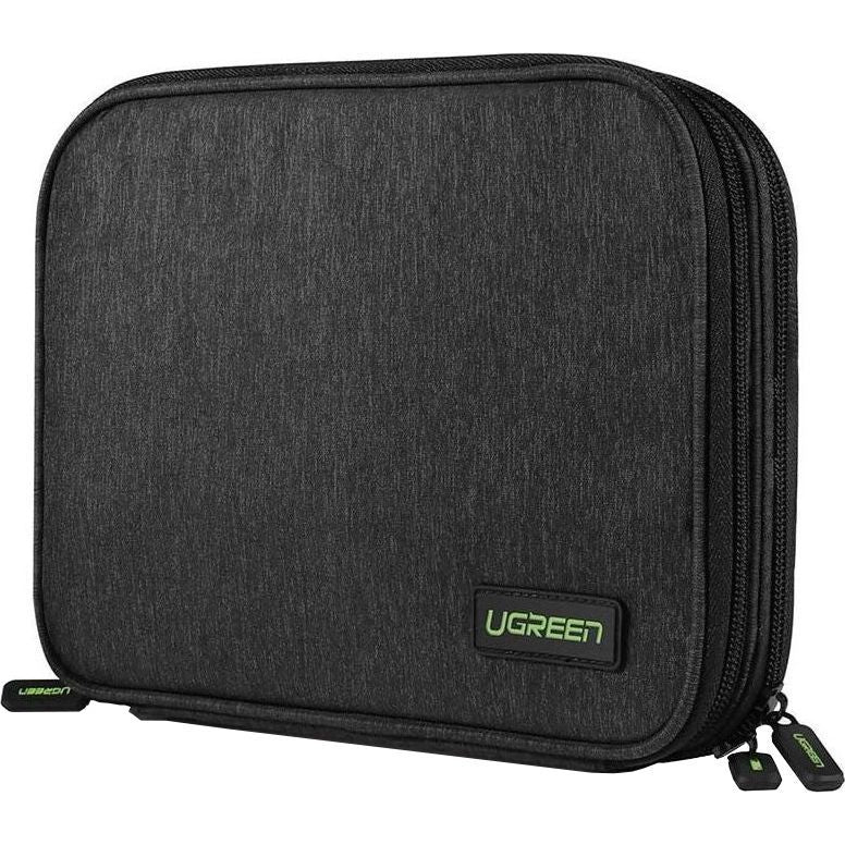 Hülle / Box / Organizer für HDD / SSD, Tablet, Handy und Zubehör, Ugreen LP149, Grau-Schwarz
