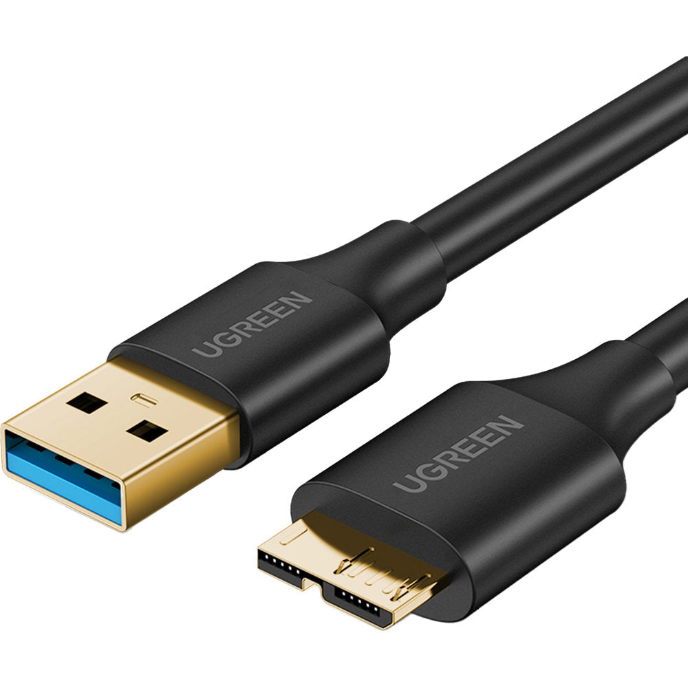 Kabel USB-A 3.0 zu Micro USB-B SuperSpeed 5Gbps, 2 m, Ugreen US130, Schwarz