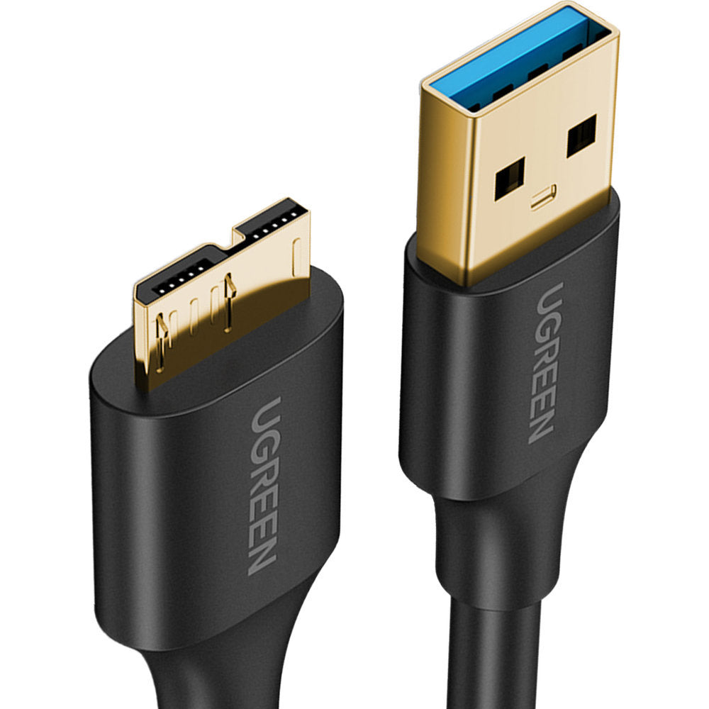 Kabel USB-A 3.0 zu Micro USB-B SuperSpeed 5Gbps, 2 m, Ugreen US130, Schwarz