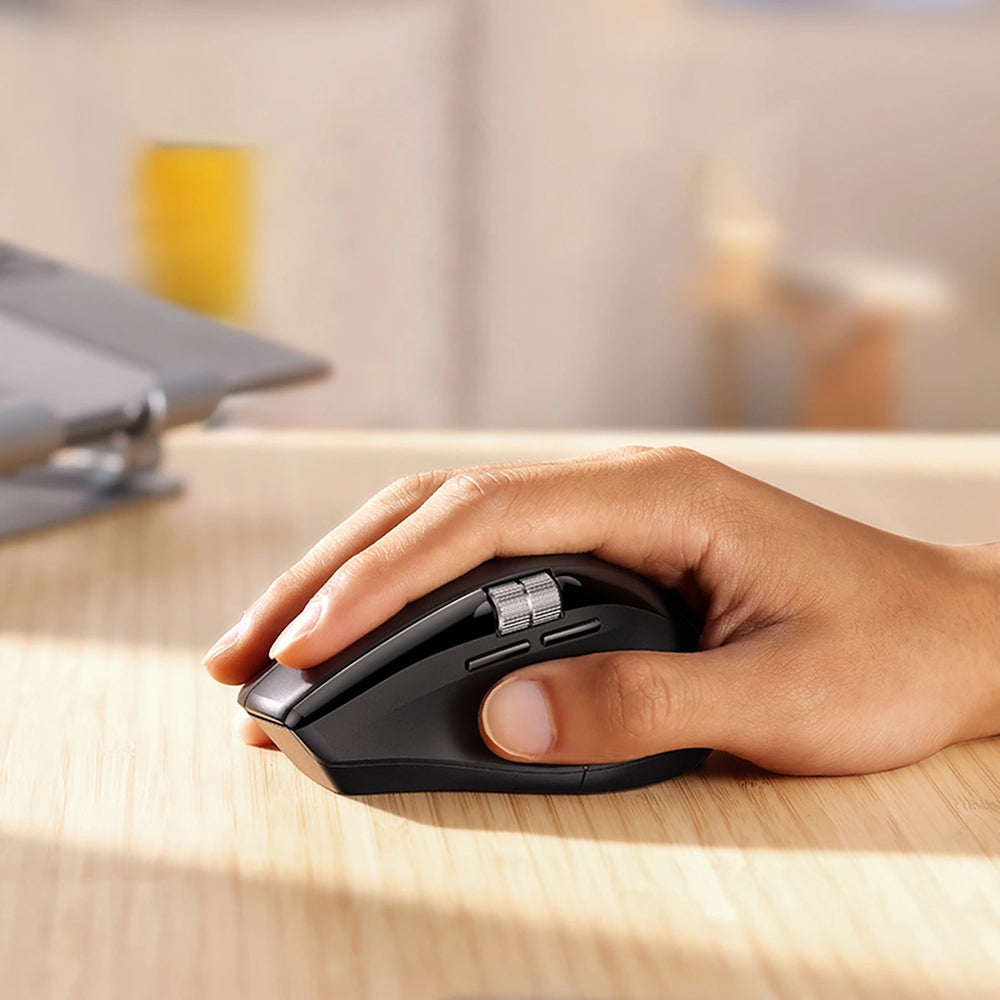 Kabellose optische Maus, Ugreen Wireless Optical Mouse, Bluetooth 5.4 / USB 2.4 GHz 5000 DPI, Schwarz