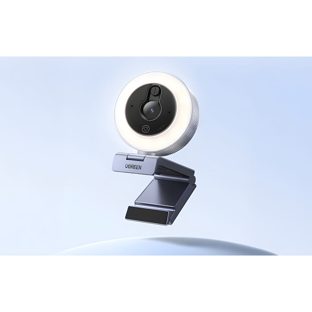 Ugreen CM910 Webcam mit Mikrofon für Laptops, 2K, 30 FPS, USB, LED