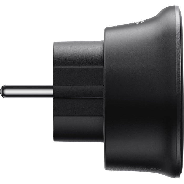 Reiseadapter Ugreen S500 von UK / USA / EU auf Europa Schuko, Schwarz
