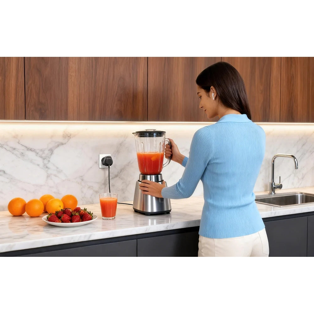 Reiseadapter Ugreen S500 von UK / USA / EU auf Europa Schuko, Schwarz