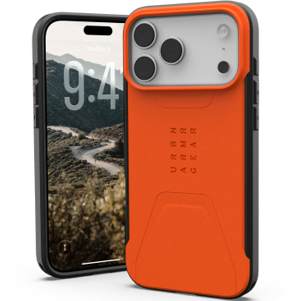 Handyhülle für iPhone 17 Pro Max, Urban Armor Gear Civilian Mag mit MagSafe, Orange