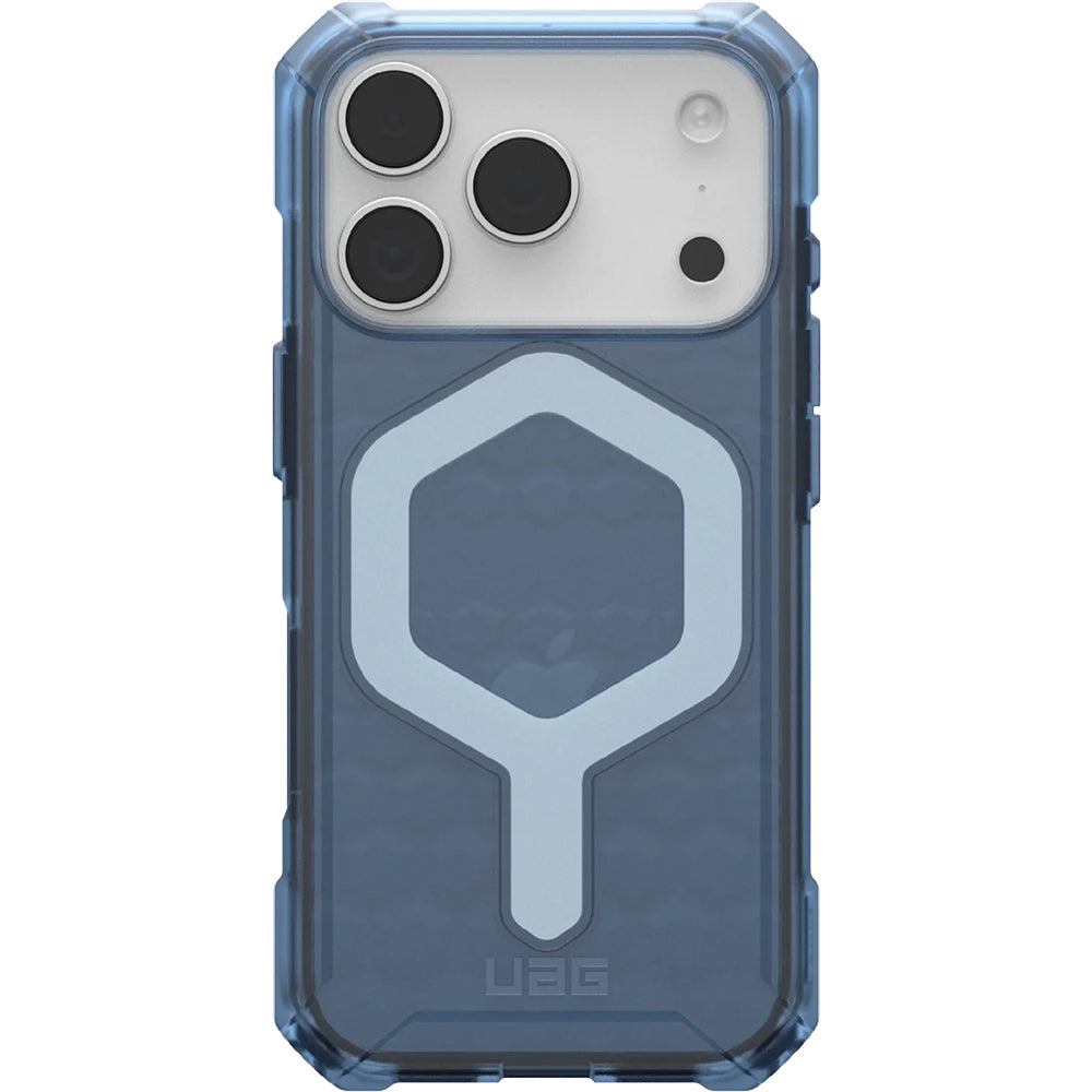 Handyhülle für iPhone 18 Pro / 17 Pro, UAG Essential Armor Mag, Transluzent mit Blau