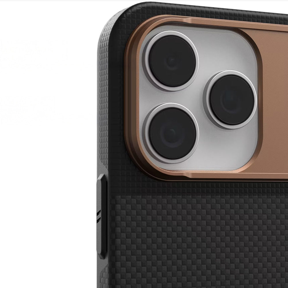 Handyhülle für iPhone 17 Pro Max, Urban Armor Gear UAG Fibr Armr MagSafe, Schwarz / Braun