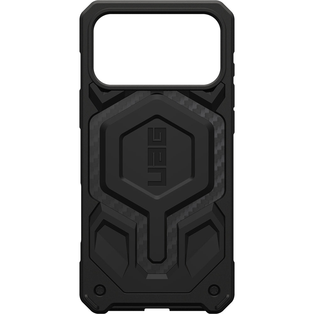 Handyhülle für iPhone 18 Pro Max / 17 Pro Max, UAG Monarch Pro Mag mit MagSafe, Schwarz mit Kohlefaser