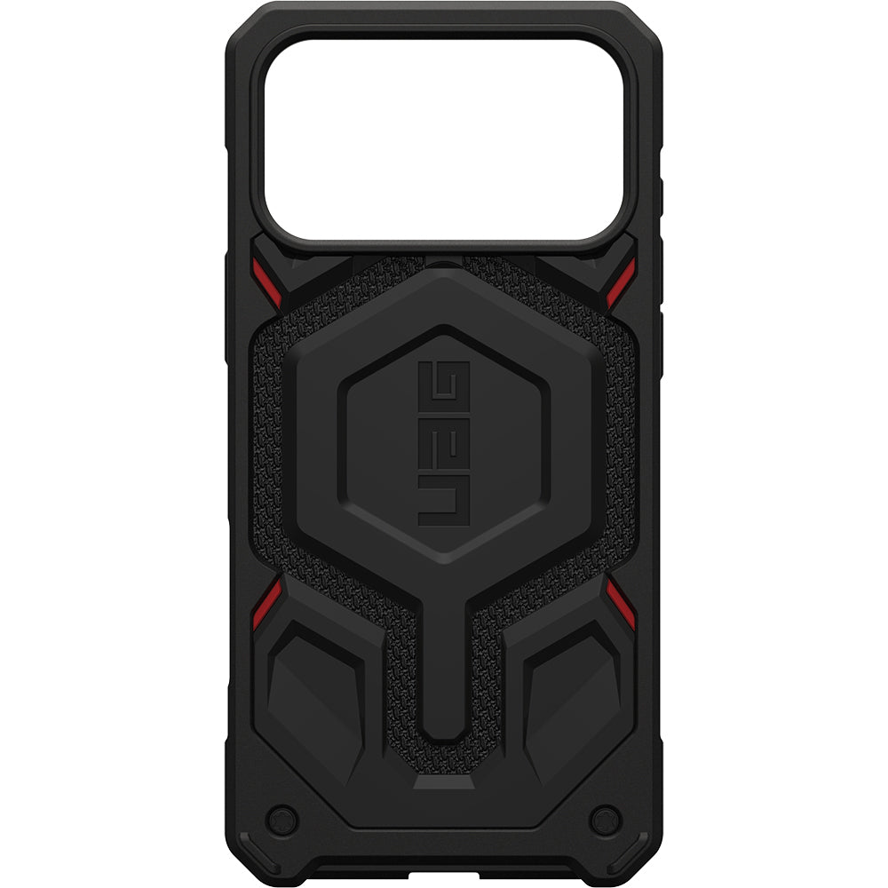 Handyhülle für iPhone 17 Pro Max, Urban Armor Gear Monarch Pro Mag mit MagSafe, Schwarz mit Kevlar