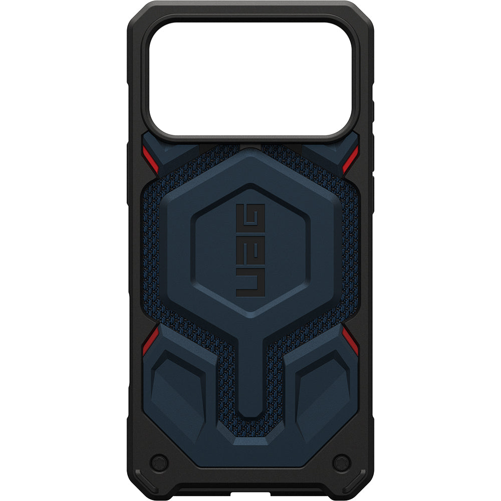 Handyhülle für iPhone 17 Pro Max, Urban Armor Gear Monarch Pro Mag mit MagSafe, Marineblau mit Kevlar